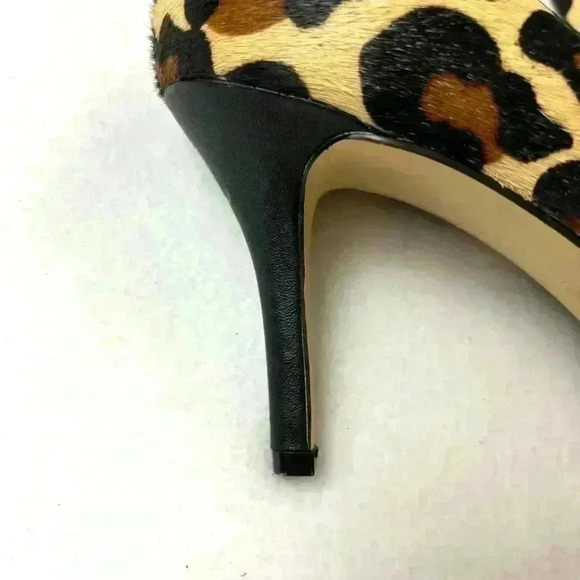 BCBG Aminkha Animal Print Real Cow Hair Point Toe Pump Heels Size 7.5B - Picture 3 of 15